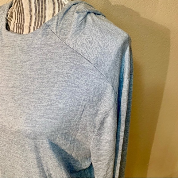 NWT Gaiam Hooded Top Large Grey Long Sleeved Hoodie Athletic Fitness Slim Fit - Picture 8 of 15